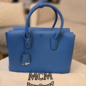 MCM Mila Bag in Tile Blue